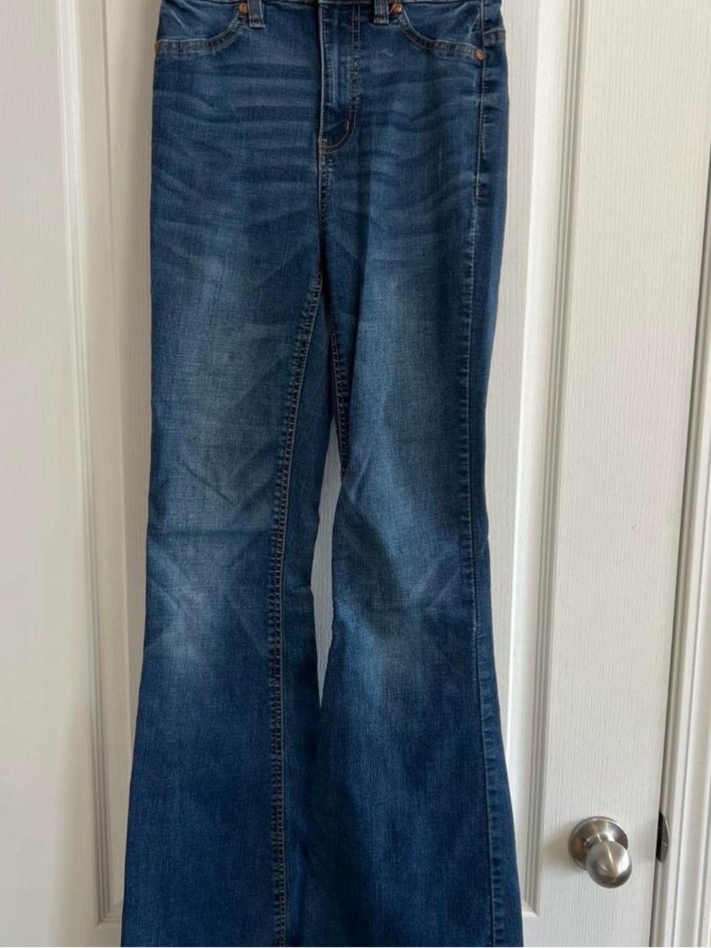 Bluenotes Dark Blue Flared Wide-Leg Jeans